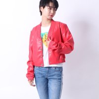 GUESS/ゲス GUESS CHASCA FAUX－LEATHER BOMBER JACKET/507180810