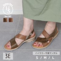 HS/エイチエス HS 本革 バイカラーレザー サンダル/507199612