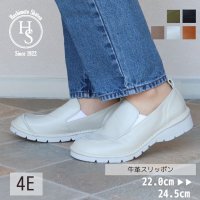 HS/エイチエス HS 【日本製】 HS 4E レザー スリッポン/507199637