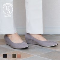 HS/エイチエス HS 【日本製】 HS ウェッジソール スエード パンプス/507199662