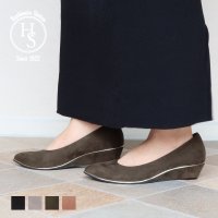 HS/エイチエス HS 【日本製】 HS ウェッジソール スエード パンプス/507199662