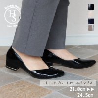 HS/エイチエス HS 【日本製】 HS ゴールドプレート ヒール パンプス/507199666