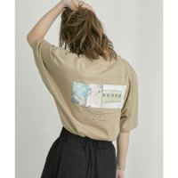 Fashion Letter/ファッションレター Fashion Letter バックプリントBIGコットンTシャツ/504170622