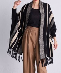 Ranan/ラナン RANAN ヘリンボーンポンチョカーデ/504921152