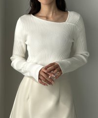 Louere/ルエレ Louere Louere アシメネックリブニット/506726649