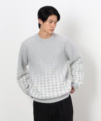 COMME CA ISM MENS/グラデーション千鳥柄 ジャガード ニット プルオーバー/506945988