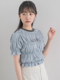 RETRO GIRL/レトロガール RETRO GIRL ラインシャーリングTEE/507006335