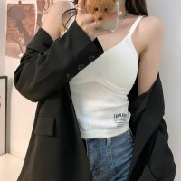RIFF/リフ Riff カップ付きキャミソール パッド付 インナー ブラトップ ロゴ パッド パット トップス カットソー 下着 パジャマ ノースリーブ 半袖 無地/507015749