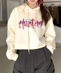 RIFF/リフ Riff ロゴプリントパーカー ショート丈 クロップド丈 大きいサイズ オーバーサイズ ビッグサイズ ゆったり フーディー Tシャツ プルオーバー トップ/507015753