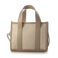 STYLEBLOCK/スタイルブロック STYLEBLOCK PUレザー＆ストロー風2WAYショルダーバッグ/507018780