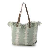 STYLEBLOCK/スタイルブロック STYLEBLOCK フリンジ付き総柄トートバッグ/507018784