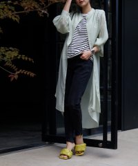 ELFRANK/エルフランク ELFRANK バンドカラーシアー素材ロングシャツワンピース【洗える】/507033666