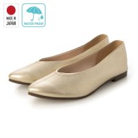 IKplus/アイケープラス IKplus 【日本製】【ネット限定】【レイン対応】美脚姿勢センターシームフラットシューズ【晴雨兼用】 ■ライトオーク エナメル■/507034952