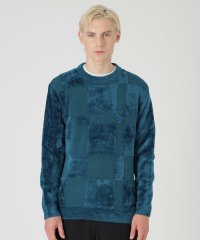 BLACK LABEL CRESTBRIDGE/モールミックスシャドーチェックニット/507038413