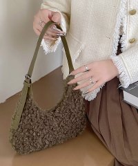 RIFF/リフ Riff エコファーショルダーバッグ もこもこ プードルファー ボア ハンドバッグ かばん 無地/507045936