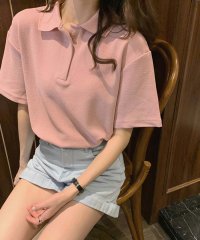 Girly Doll/ガーリードール Girly Doll オーバーサイズポロトップス【韓国ファッション】/507046544