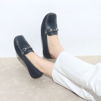 unpetit/アンペティット unpetit スクエアトゥ ビット付き ローヒール ローファー ドライビングシューズ/507046805