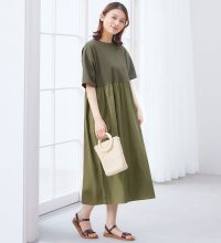 Viola e Viola/ヴィオラ エ ヴィオラ Viola e Viola さらひやりコーデ楽ちんドッキングワンピース/507047013