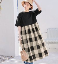 Viola e Viola/ヴィオラ エ ヴィオラ Viola e Viola さらひやりコーデ楽ちんドッキングワンピース/507047013