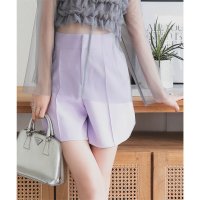 KOBE LETTUCE/コウベレタス KOBE LETTUCE ハイウエストショートパンツ[無地orフロッキードット][M4030]/507048367