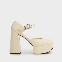 CHARLES & KEITH/Shaylia シェイリア ドルセイプラットフォームパンプス/507080385