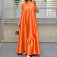 BRAND/ユー U シャンタンアシメフリルワンピース/507108776