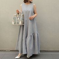 BRAND/ユー U 膨れジャガードアシメフリルワンピース/507108786
