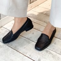 BLANC / BLEU/ブランブルー blanc/bleu【日本製】 カットワーク レザーモカシン/507113322