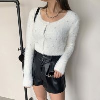 non-hedge/ノンヘッジ non－hedge シャギービジュショートカーディガン/507116460