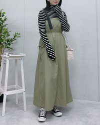 &soiree/アンドソワレ &soiree ナイロンミリタリージャンパースカート/507124748