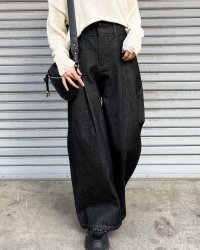 &soiree/アンドソワレ &soiree リジッドタックワイドデニムパンツ/507124753