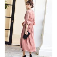 niana/ニアナ niana レース切替クロスベルト結婚式ワンピースドレス/507125061