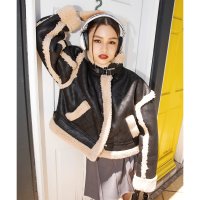 SPIRALGIRL/スパイラルガール SPIRALGIRL B－3ボアショートジャケット/507125526
