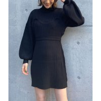SPIRALGIRL/スパイラルガール SPIRALGIRL ビスチェ付きリブニットワンピース/507125557