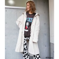 4GEEKs by SPIRALGIRL/フォーギークスバイスパイラルガール 4GEEKs by SPIRALGIRL 【Disney/ディズニー/ミッキーマウス】モッズコート/507125647
