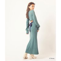4GEEKs by SPIRALGIRL/フォーギークスバイスパイラルガール 4GEEKs by SPIRALGIRL 【Disney/ディズニー/アラジン/ジャスミン】バックリボンニットワンピース/507125648