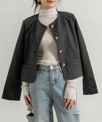 TeddyShop/テディショップ Teddyshop レディース さらりと羽織れるクラシカルノーカラージャケット/507125899