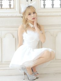 Tika/ティカ Tika ハロウィン コスプレ 3点set ふわふわフェザー付きボリューミー猫セクシーアニマル【返品不可商品】/507152085