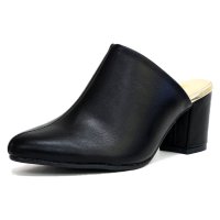 CAVOUR/カヴール CAVOUR ミュール 靴 レディース 歩きやすい かかとなしパンプス チャンキー(太)ヒール アーモンドトゥ プレーン オフィス/507152637