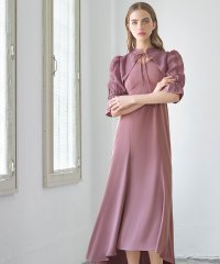 GIRL/ガール GIRL 【2WAY 着回しを楽しめる】花柄ジャガードボレロ&ノースリーブイレギュラーヘムワンピースのレイヤードロング丈 結婚式 ワンピース ドレス/507153526