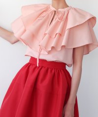 ELFRANK/エルフランク ELFRANK ビッグラッフルカラーリボンブラウス/507153667
