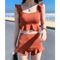 Girly Doll/ガーリードール Girly Doll ハイウエストでスタイルアップ。水着 フリルペプラムタンキニセッ【返品不可商品】/507156469