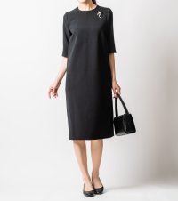 VIRINA/ヴィリーナ VIRINA フォーマル/コクーンワンピース（濃紺・日本製）/507162918