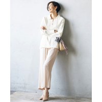 DoCLASSE/ドゥクラッセ DoCLASSE 立体フレア・スキッパーシャツ/507164804