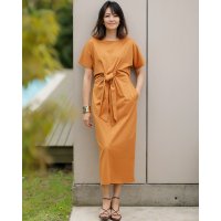DoCLASSE/ドゥクラッセ DoCLASSE シルケット天竺・ノットデザインワンピース/507165245