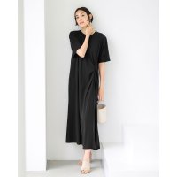 DoCLASSE/ドゥクラッセ DoCLASSE とろみコットン・ツイストTワンピース/507165247