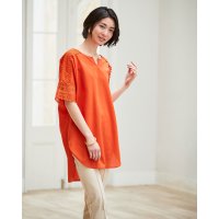 DoCLASSE/ドゥクラッセ DoCLASSE レースデザイン・キーネックチュニック/507165285