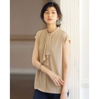 DoCLASSE/ドゥクラッセ DoCLASSE カットジョーゼット・ボウタイ風ブラウス/507165304