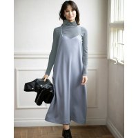 DoCLASSE/ドゥクラッセ DoCLASSE ドレーピーツイル・レイヤードキャミドレス/507165357