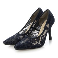 DEMETER/デメテル DEMETER 9.0cm☆ポインテッドトゥ チュールレース ピンヒール パンプス/507165529